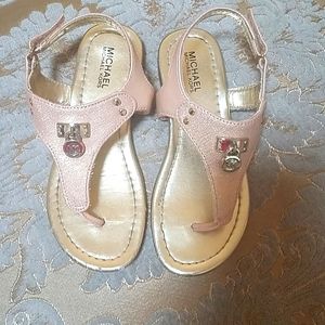 Girls size 12 metallic Michael Kors sandal
